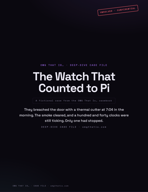 The Watch That Counted to Pi — case file cover