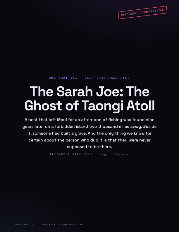 The Sarah Joe — case file cover